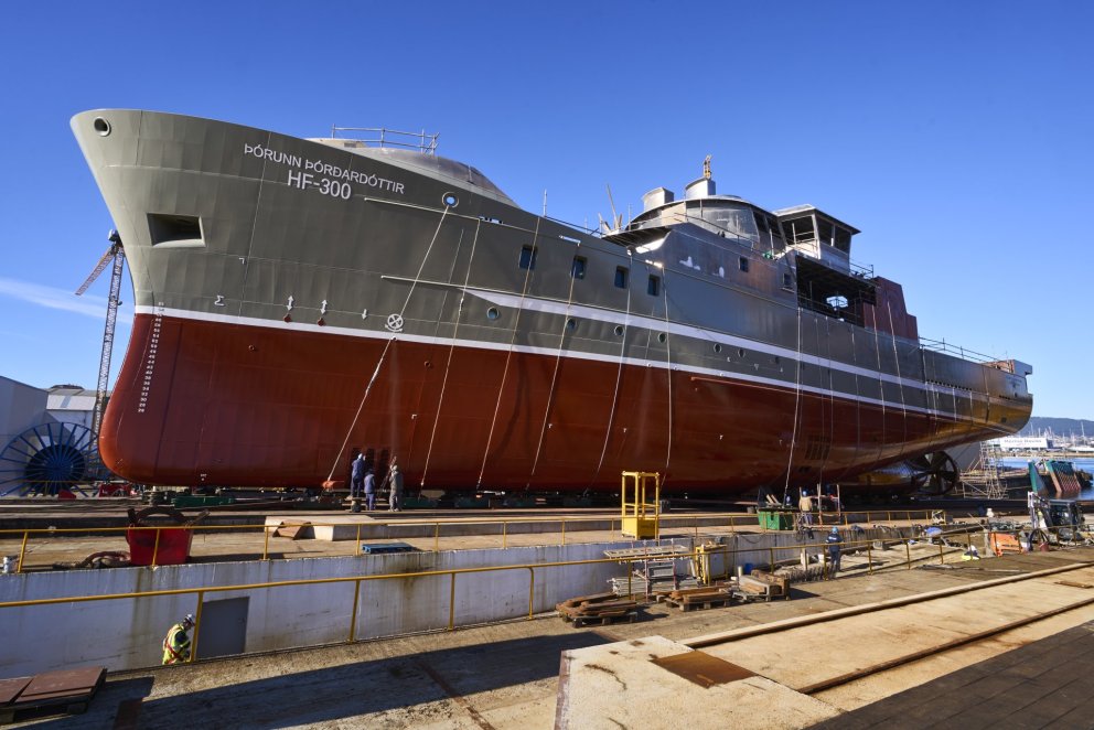 Launching Ceremony for MFRI´s new research vessel Thorunn Thordardottir ...